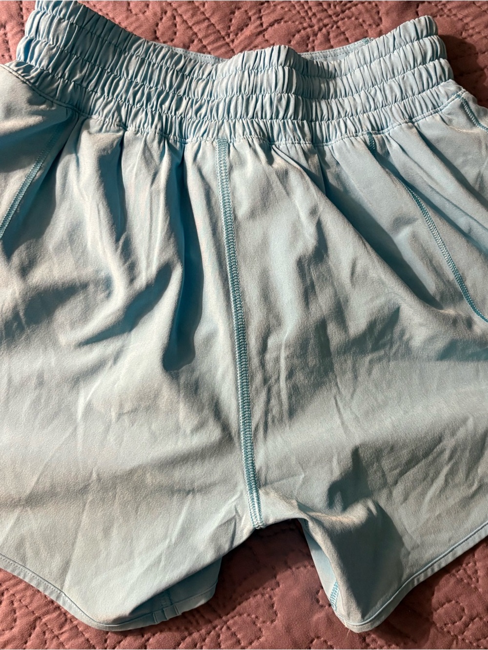Lululemon Turqoise Mesh Running Shorts Athletic